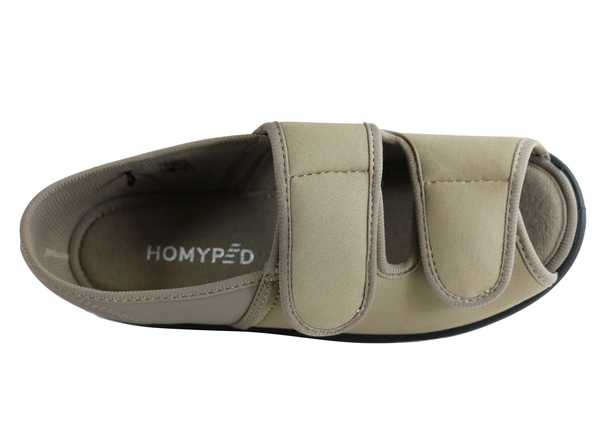 Homyped Anika Damen Komfortweite Verstellbare offene Zehen Hausschuhe Homyped Schuhe