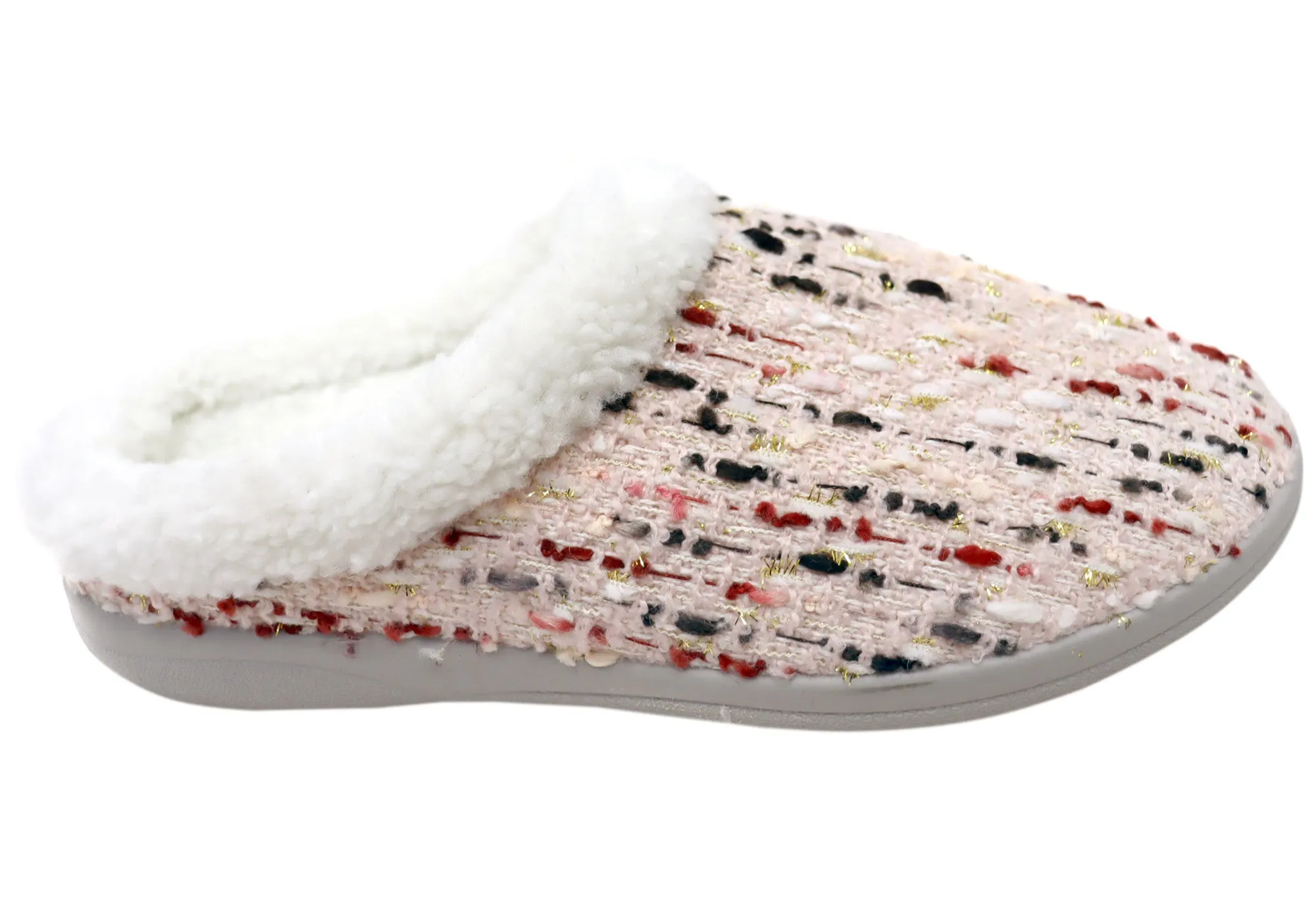 Homyped Glade Damen Stützende Bequeme Pantoffeln mit offenem Rücken Homyped Schuhe