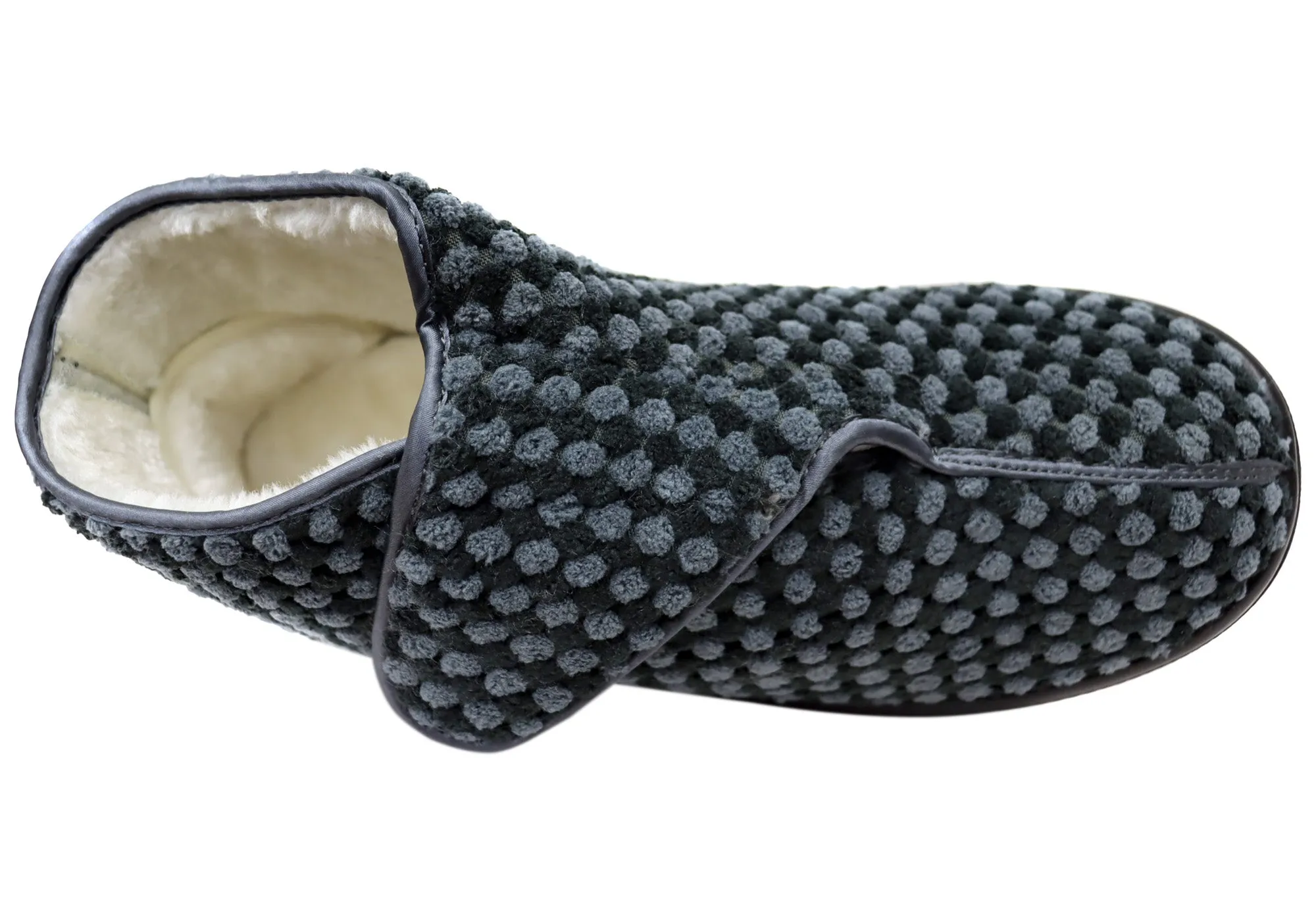 Homyped Glenny Damen Bequeme Unterstützende Weite Hausschuhe Homyped Schuhe