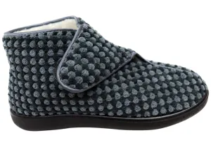 Homyped Glenny Damen Bequeme Unterstützende Weite Hausschuhe Homyped Schuhe