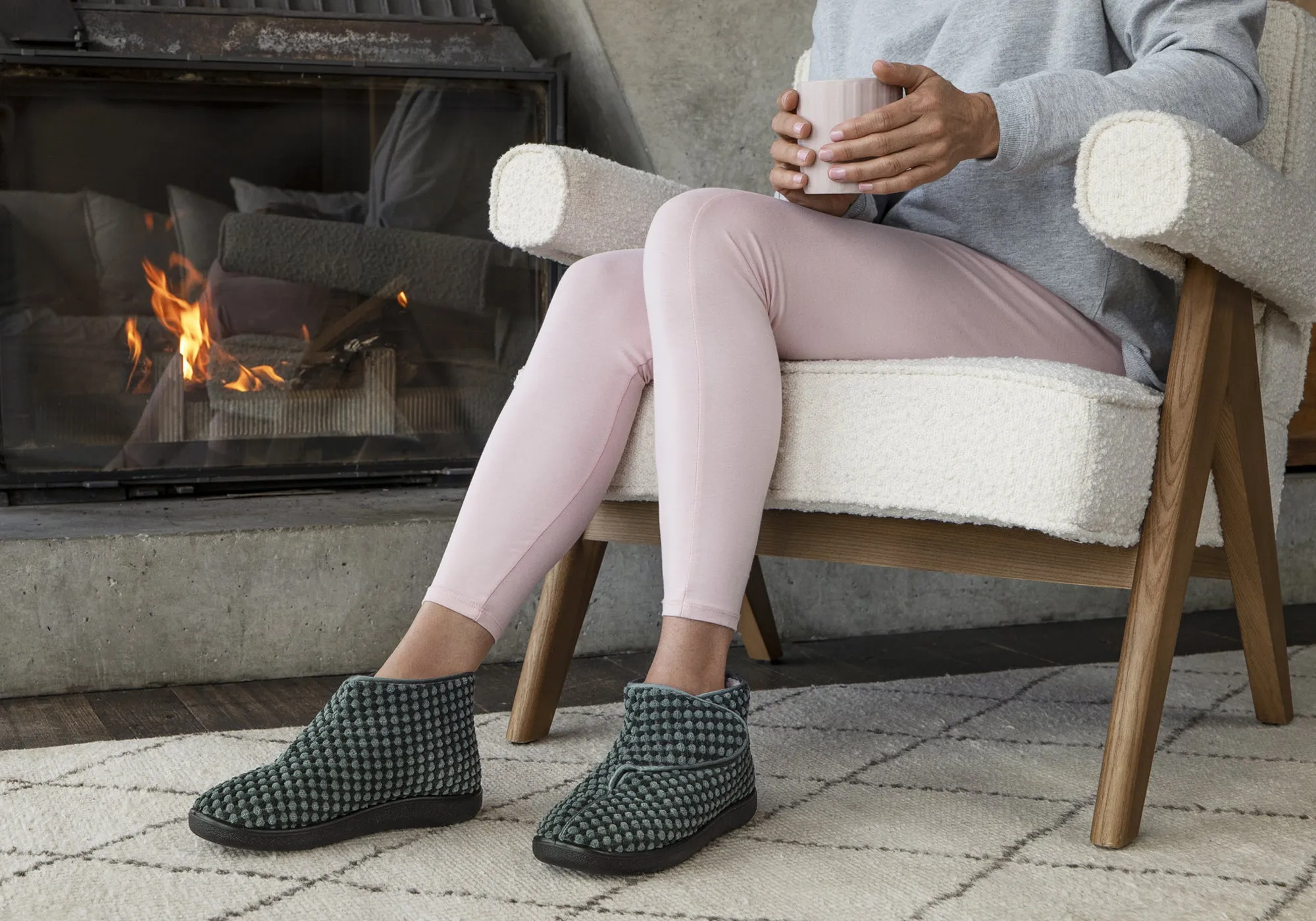 Homyped Glenny Damen Bequeme Unterstützende Weite Hausschuhe Homyped Schuhe
