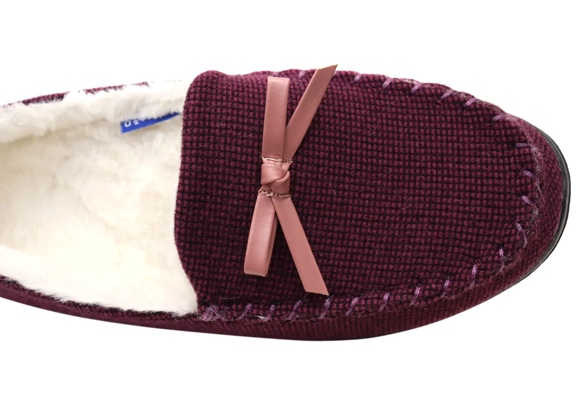 Homyped Grace Moccasin Damen Hausschuhe mit Komfort und Unterstützung in weiter Weite