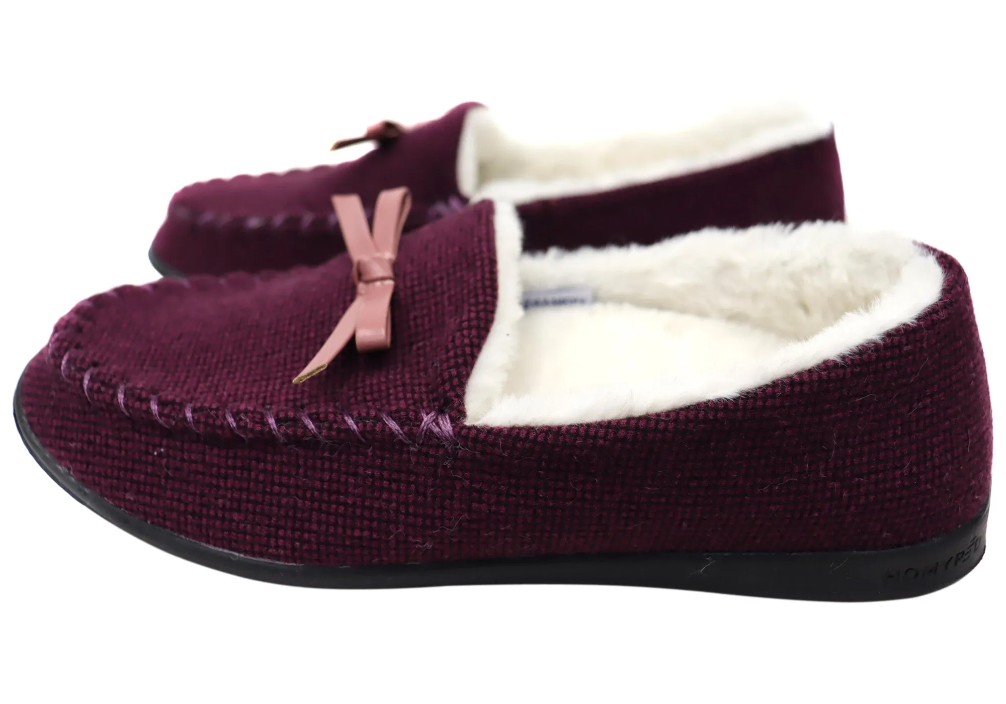 Homyped Grace Moccasin Damen Hausschuhe mit Komfort und Unterstützung in weiter Weite