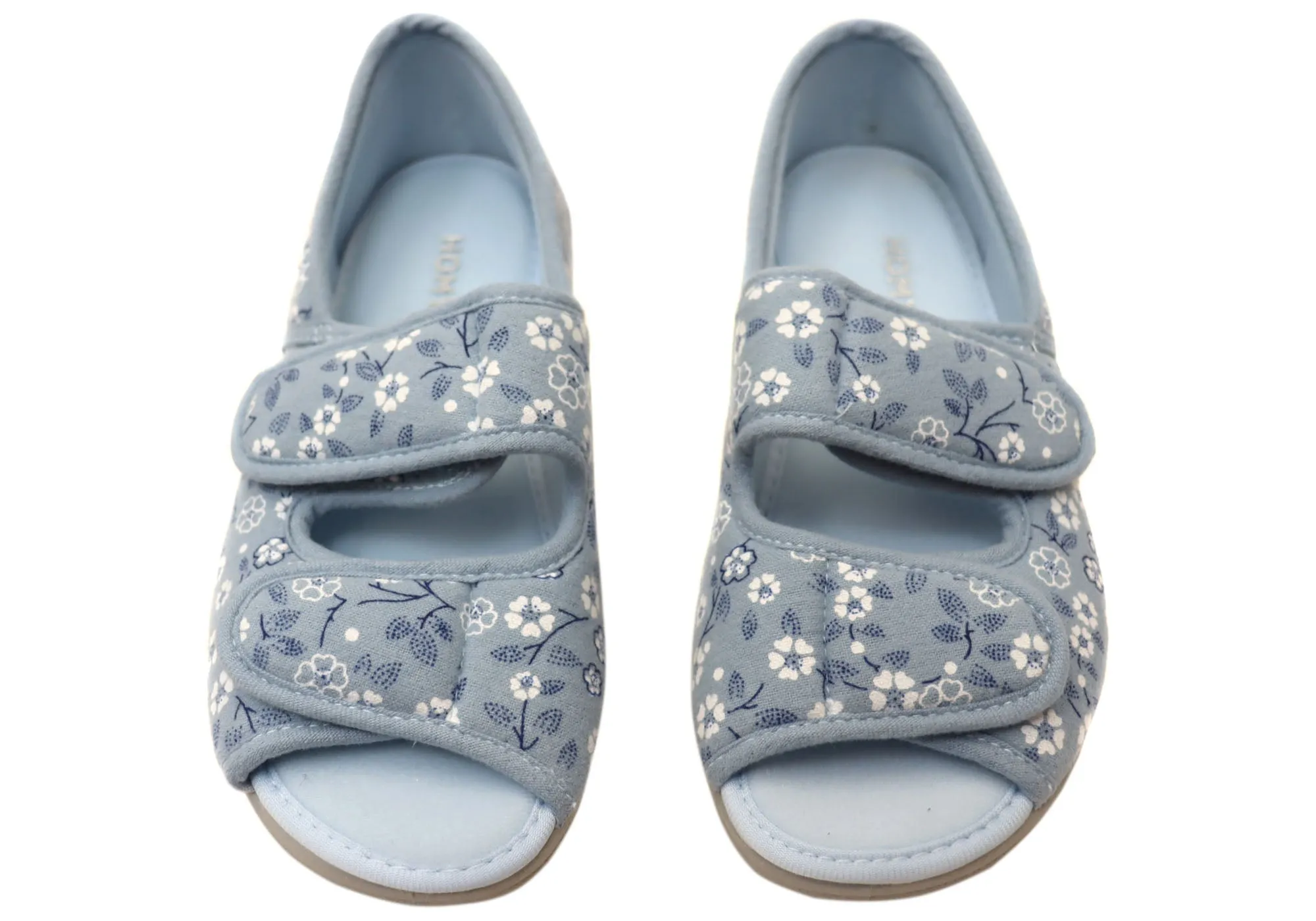 Homyped Sommer Anika Damen Weite Passform Verstellbare Zehenfreie Pantoffeln Homyped Schuhe