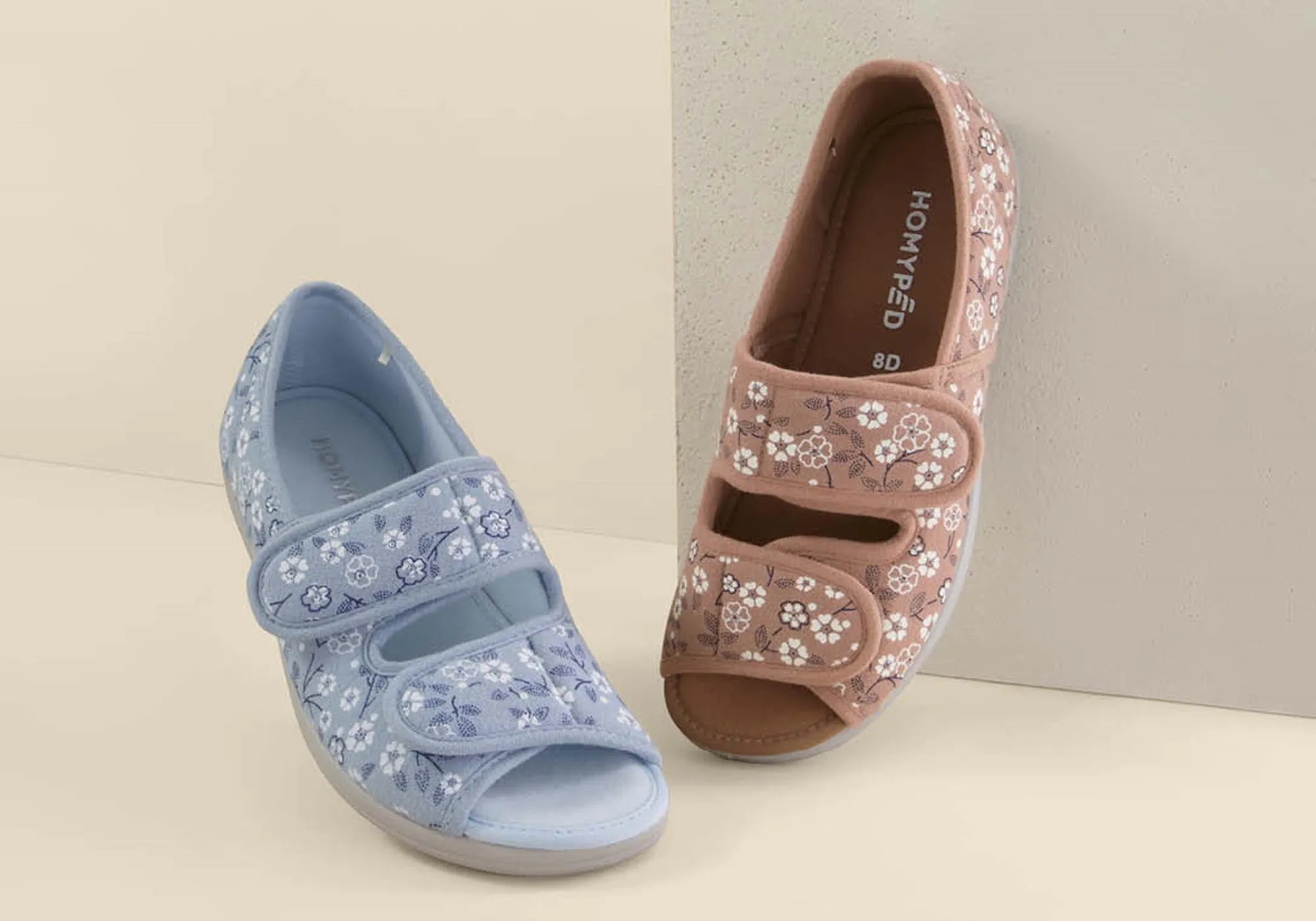 Homyped Sommer Anika Damen Weite Passform Verstellbare Zehenfreie Pantoffeln Homyped Schuhe