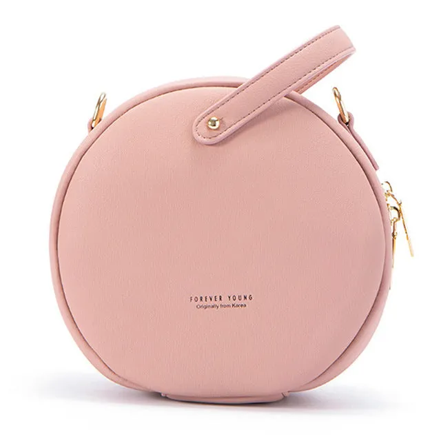 HEISSE Runde Design-Mode Damen Schultertasche Leder Damen Umhängetasche Messenger-Taschen Damen Geldbörse Weibliche Runde Bolsa Handtasche Fashion Nova Taschen