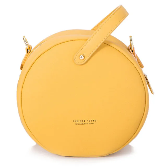 HEISSE Runde Design-Mode Damen Schultertasche Leder Damen Umhängetasche Messenger-Taschen Damen Geldbörse Weibliche Runde Bolsa Handtasche Fashion Nova Taschen