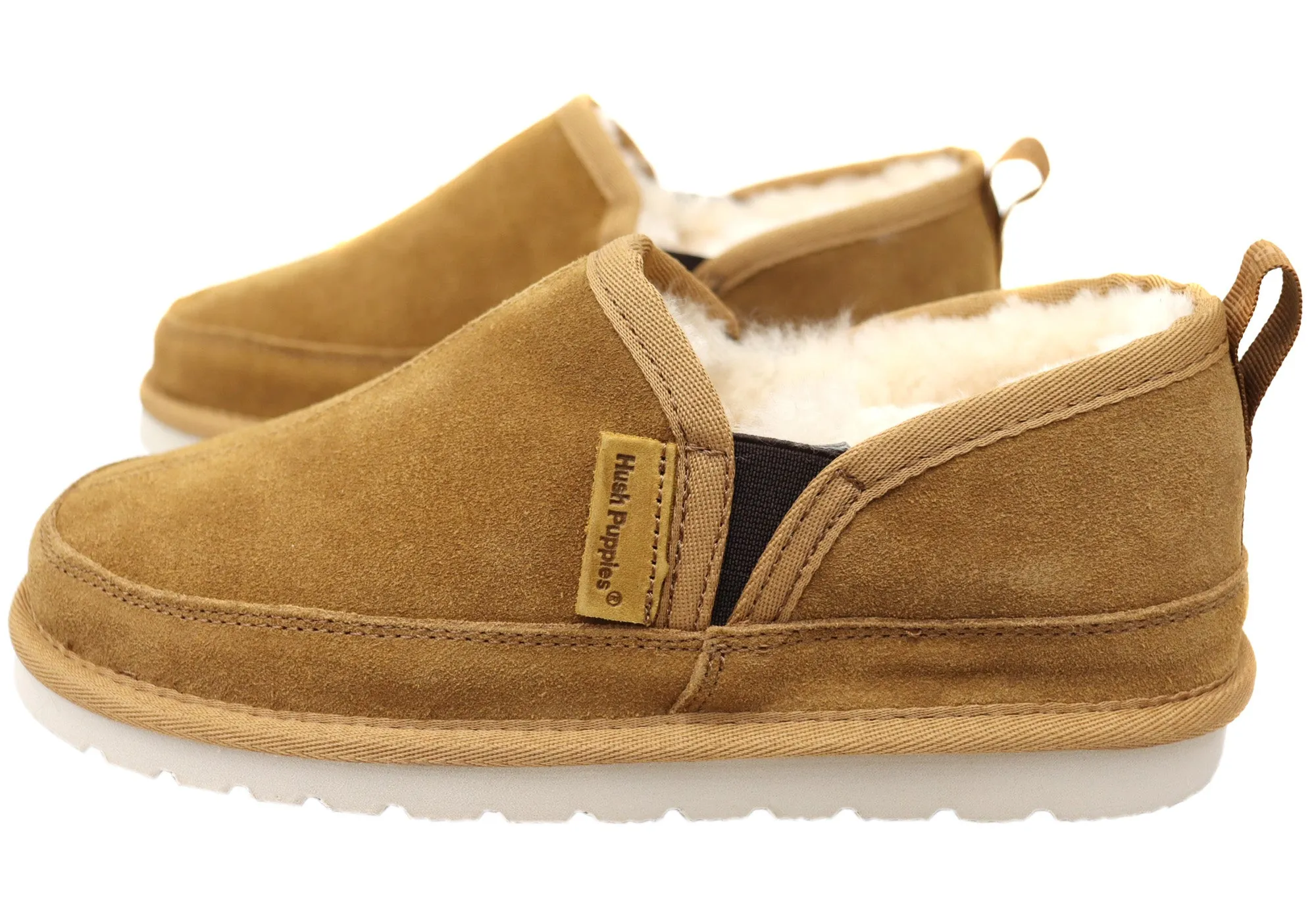 Hush Puppies Leopold Herren Bequeme Hausschuhe mit weiter Passform Hush Puppies Schuhe