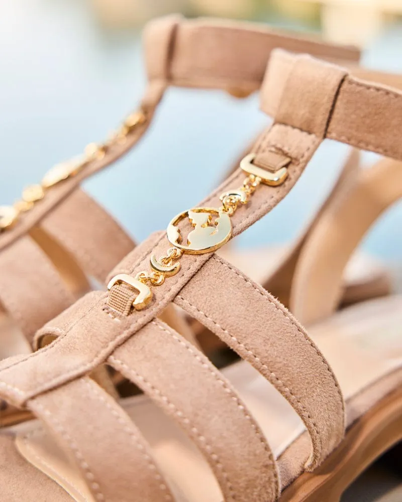 Hyazinth Recycelte Vegane Wildleder Sandalen | Zobel