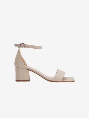 Iva Vegan Leder Niedriger Absatz | Beige