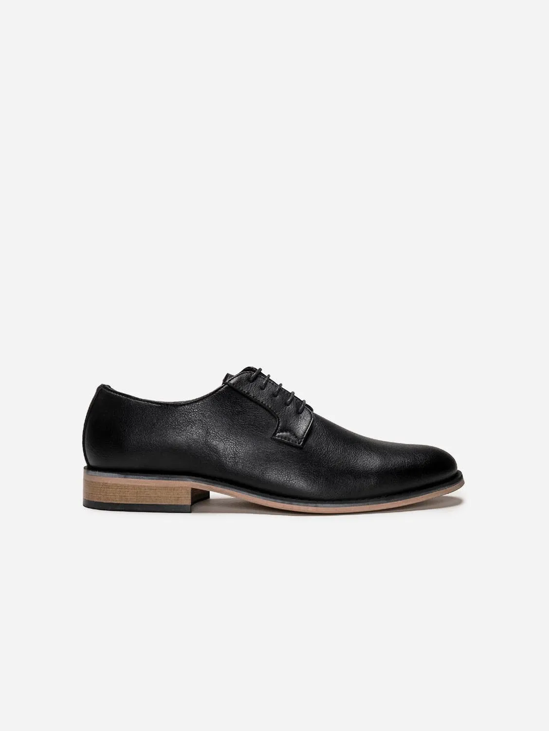 Jake Herren Blucherschuhe aus veganem Leder | Schwarz