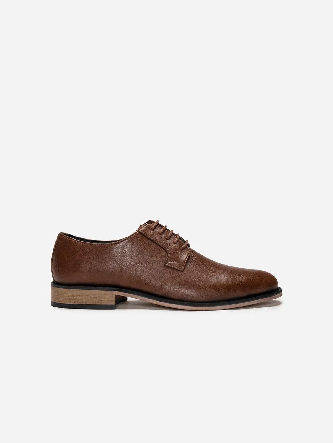 Jake Herren Blucherschuhe aus veganem Leder | Braun