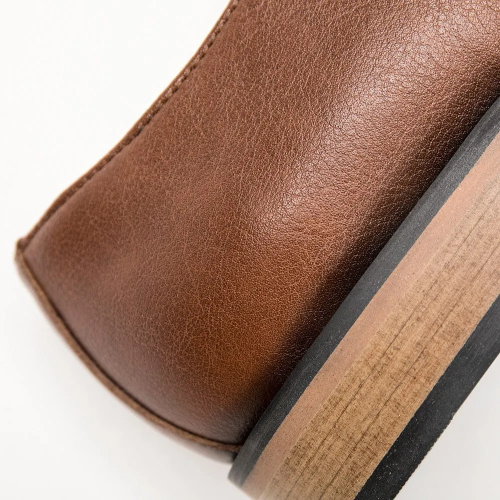 Jake Herren Blucherschuhe aus veganem Leder | Braun