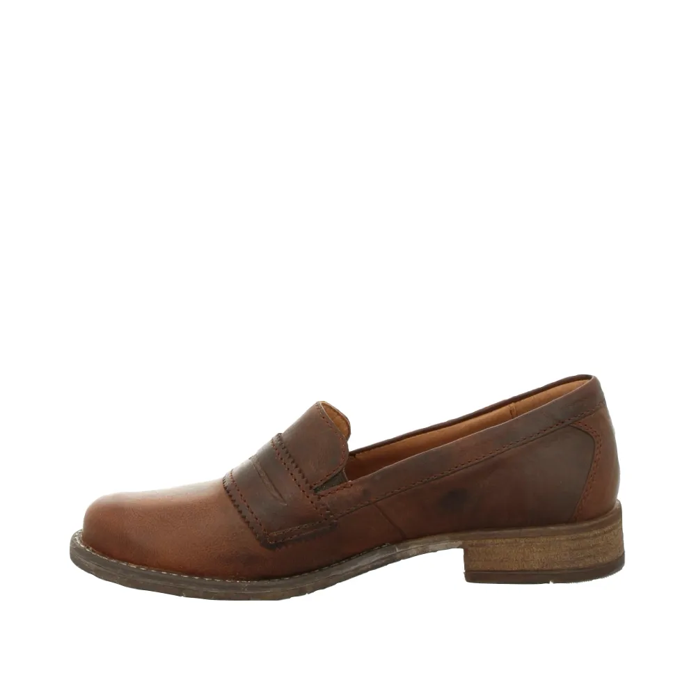 Josef Seibel Damen Sienna 96 Leder-Loafer in Kamel