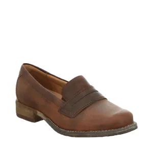 Josef Seibel Damen Sienna 96 Leder-Loafer in Kamel