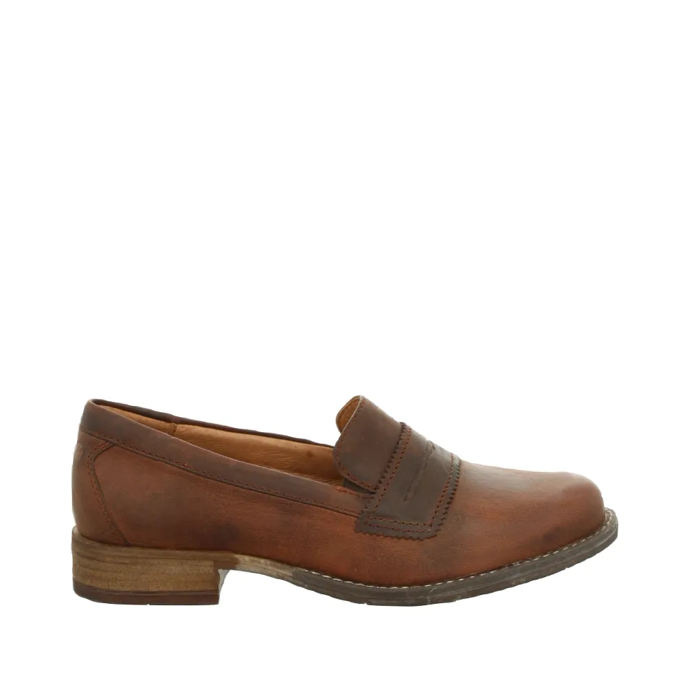 Josef Seibel Damen Sienna 96 Leder-Loafer in Kamel