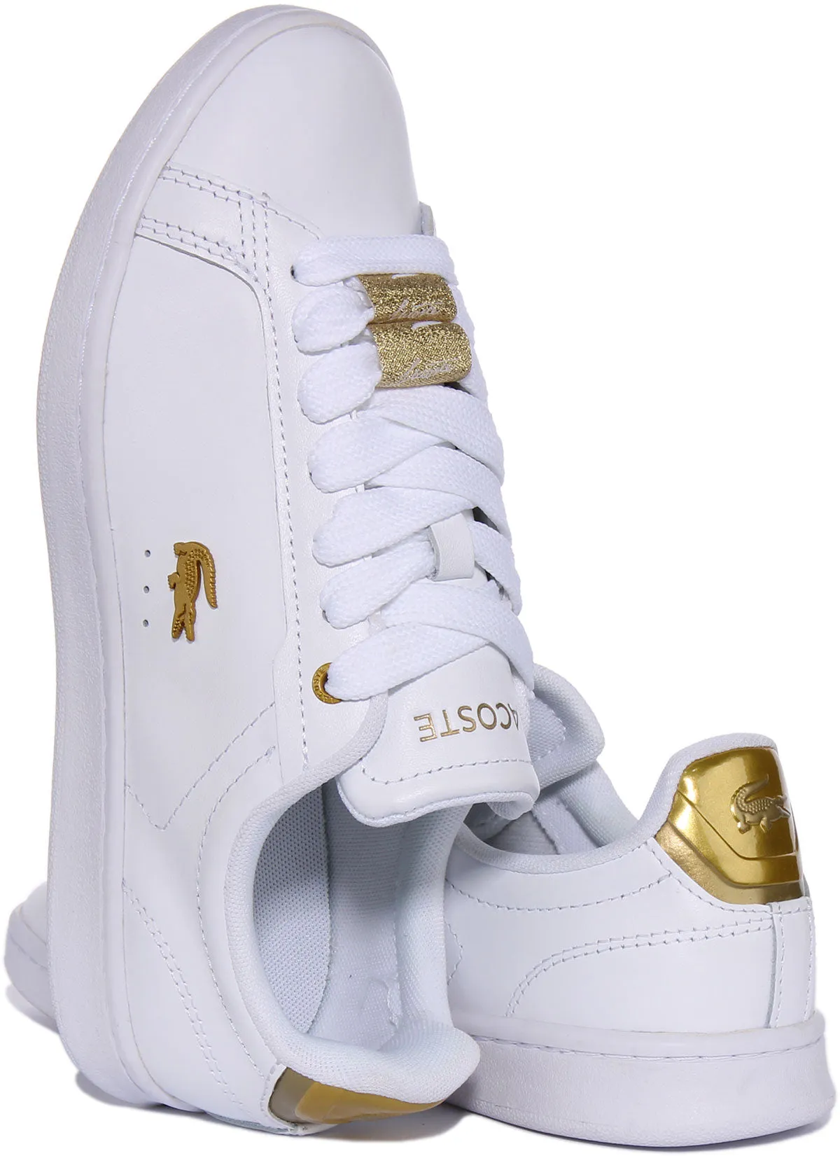 Lacoste Carnaby Pro In Weißgold Für Damen Schuhe Lacoste