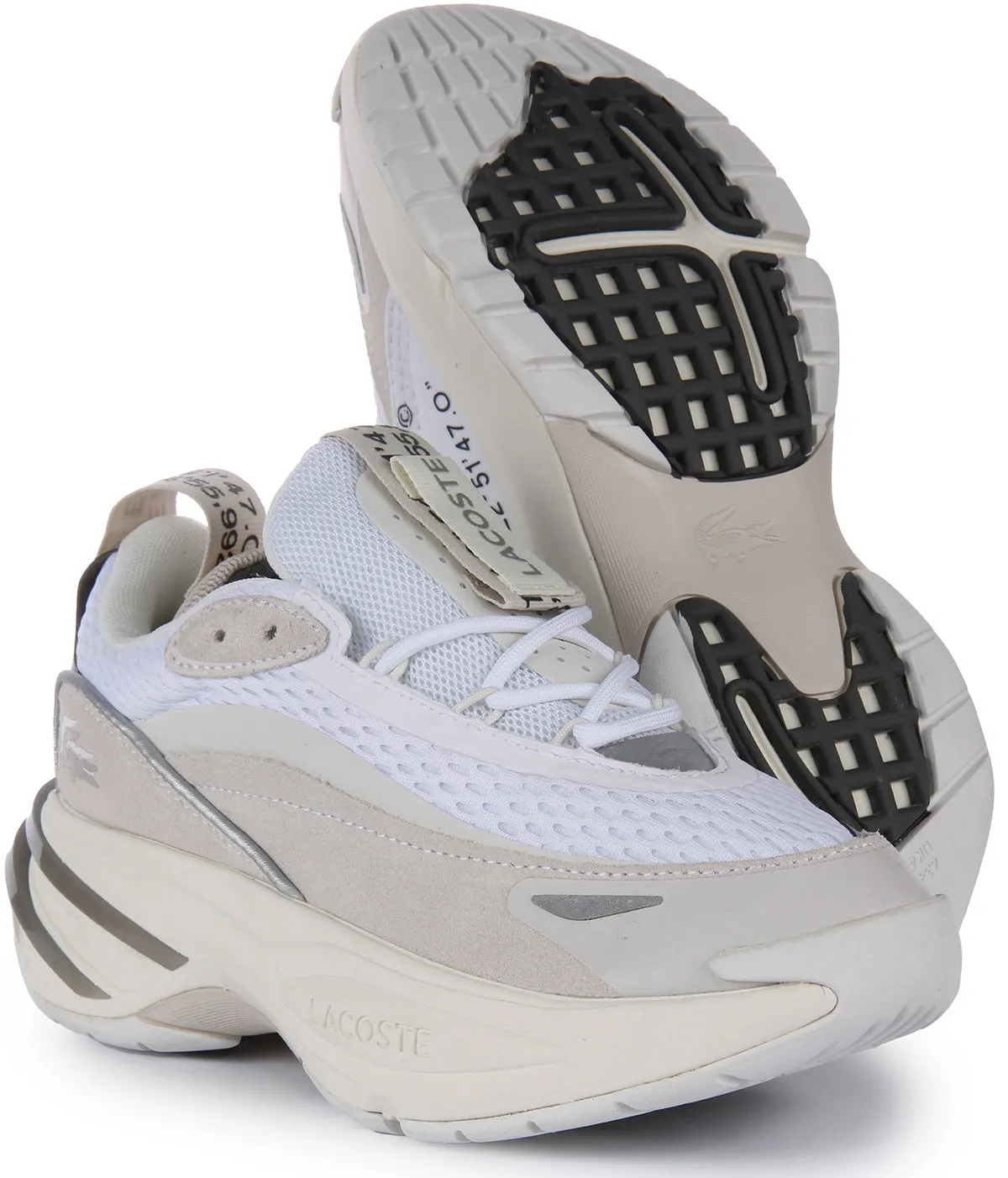 Lacoste Odyssa In Weiß Grau Damen Schuhe Lacoste