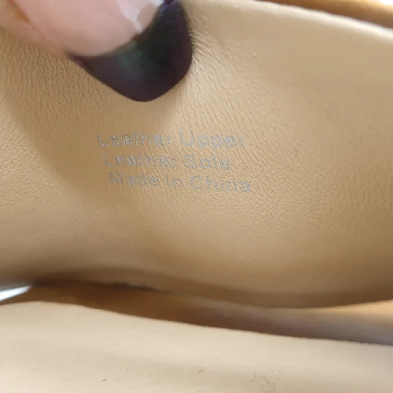 L'Agence Aurelie Bamboo Riemchensandalette Braun Wildleder Größe 7