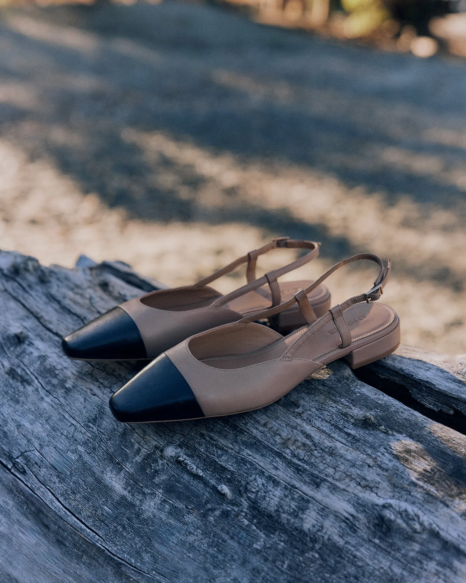 LEAH FLACHE SCHUHE BEIGE MULTI