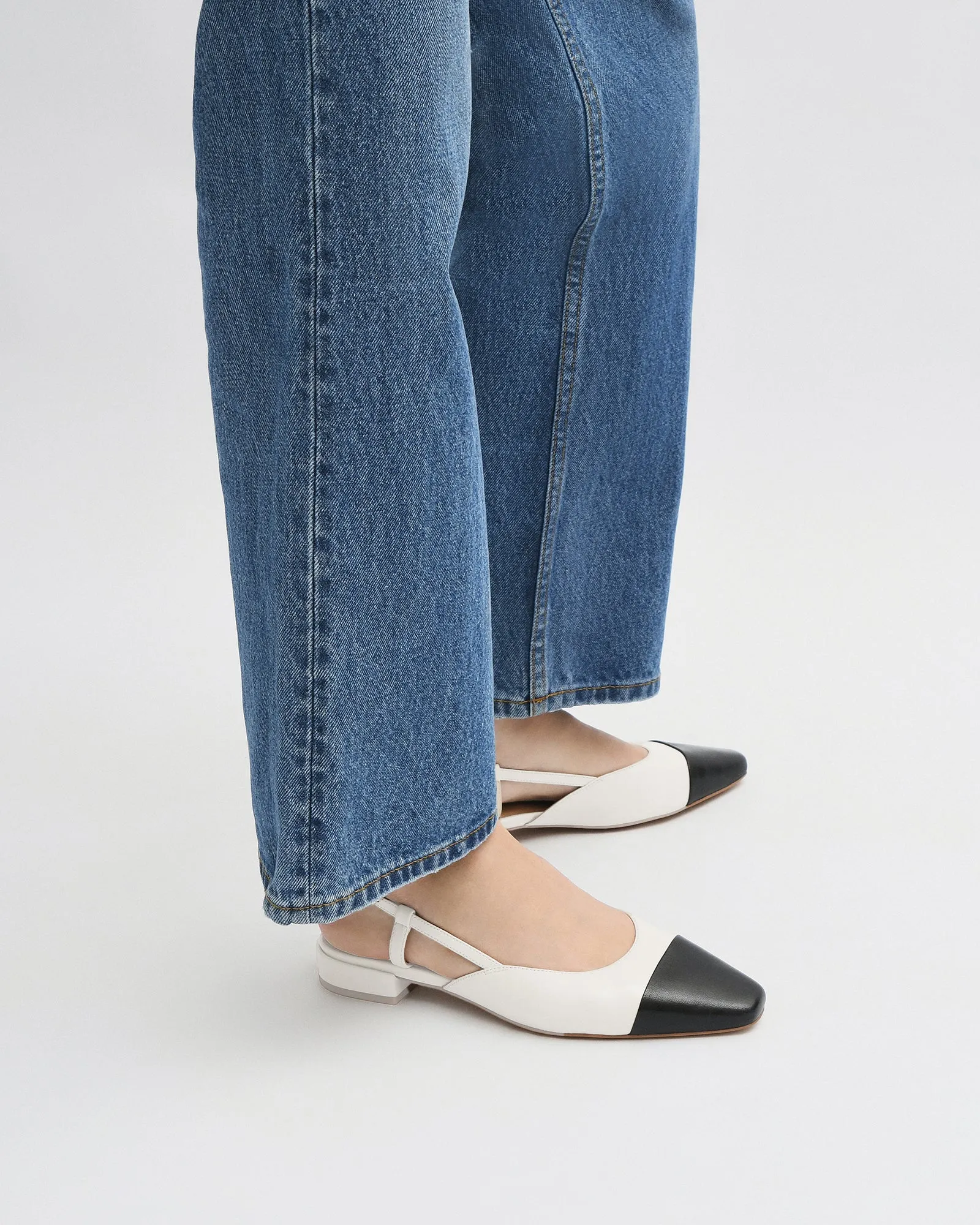 LEAH KLEID FLACHE SCHUHE OFF-WHITE MULTI