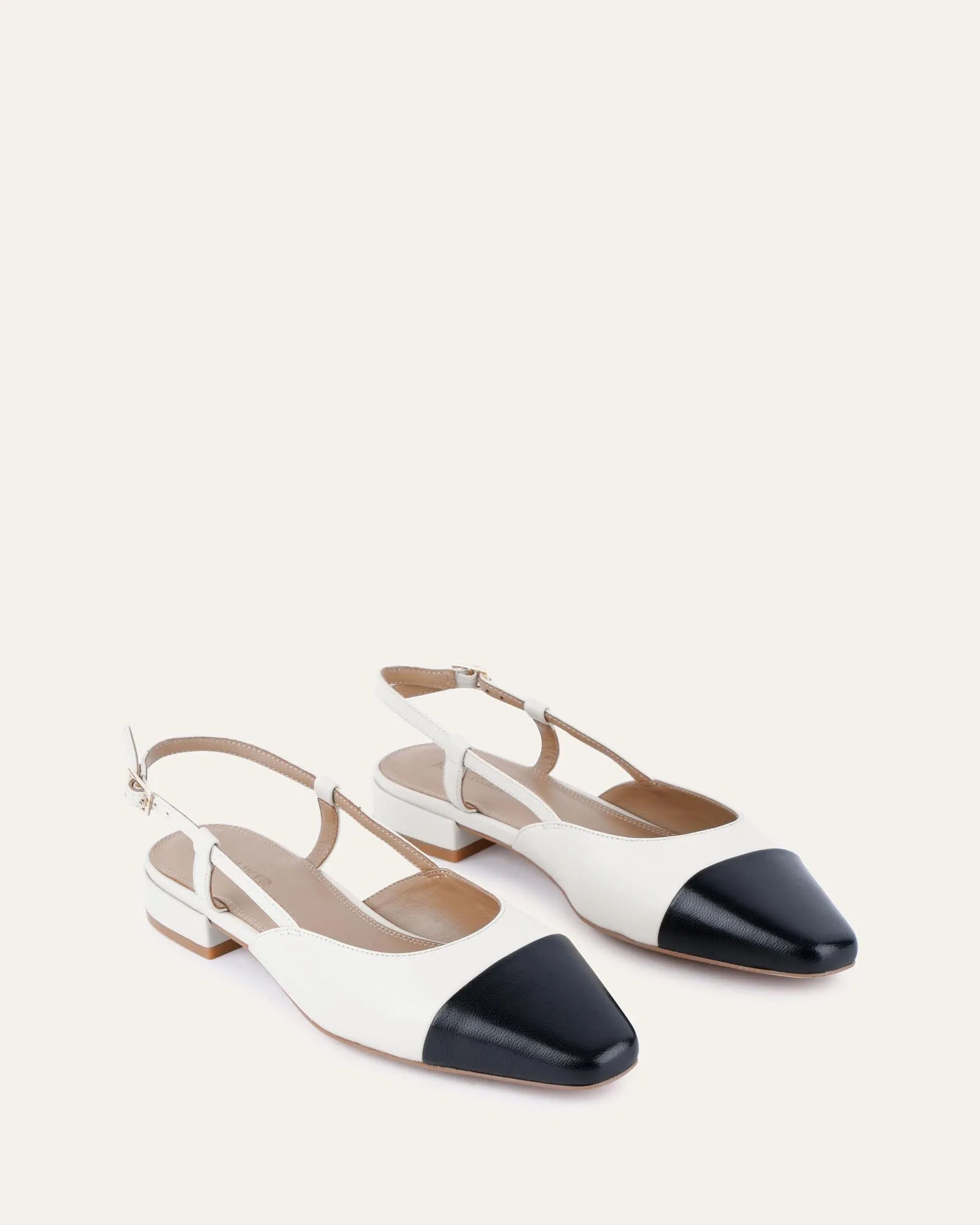 LEAH KLEID FLACHE SCHUHE OFF-WHITE MULTI