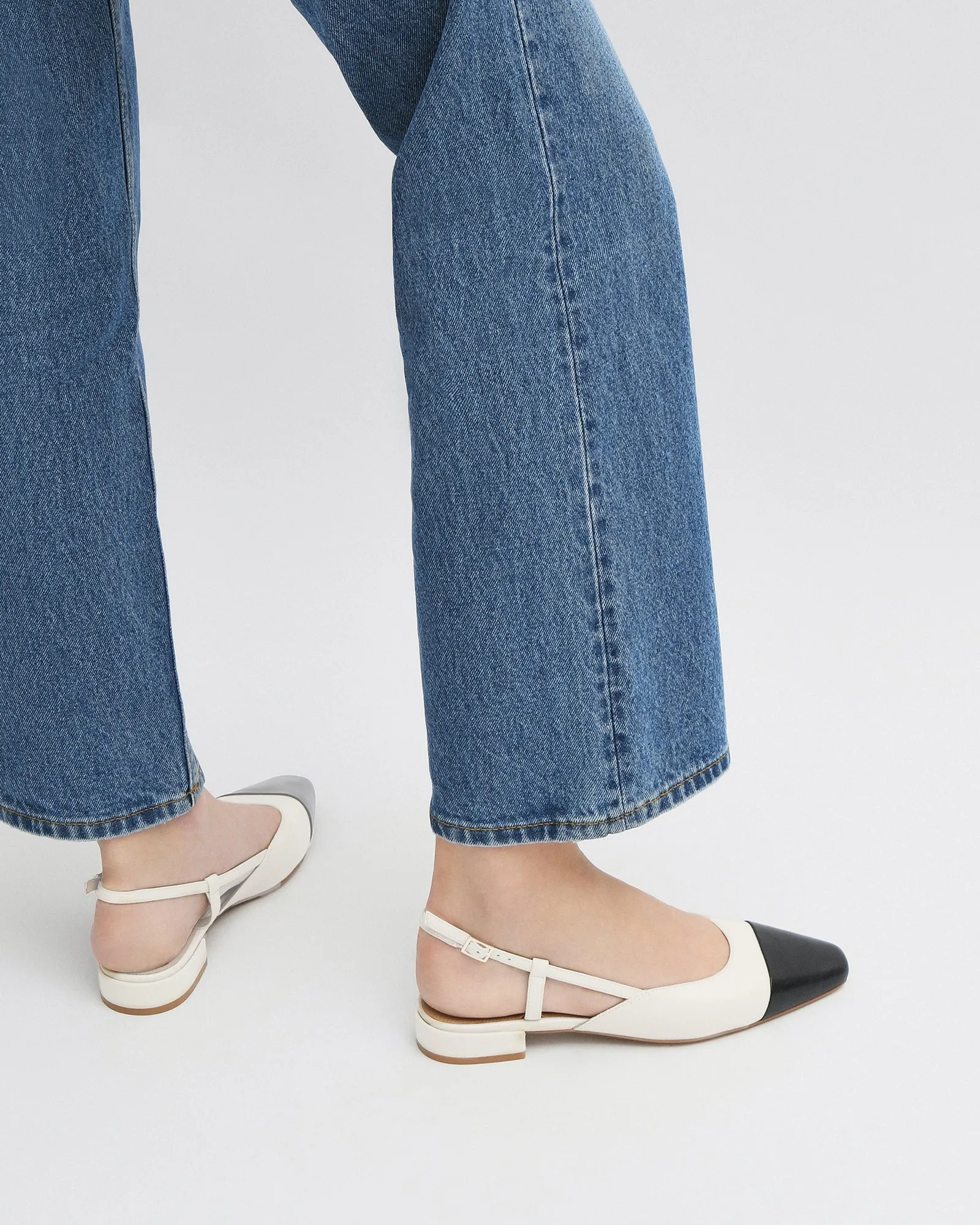 LEAH KLEID FLACHE SCHUHE OFF-WHITE MULTI
