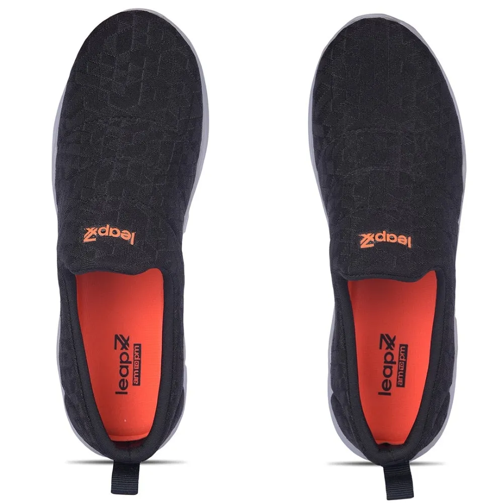 Leap7x Schwarze Schnürsenkellose Freizeitschuhe Für Damen AVILA-96 Von Liberty