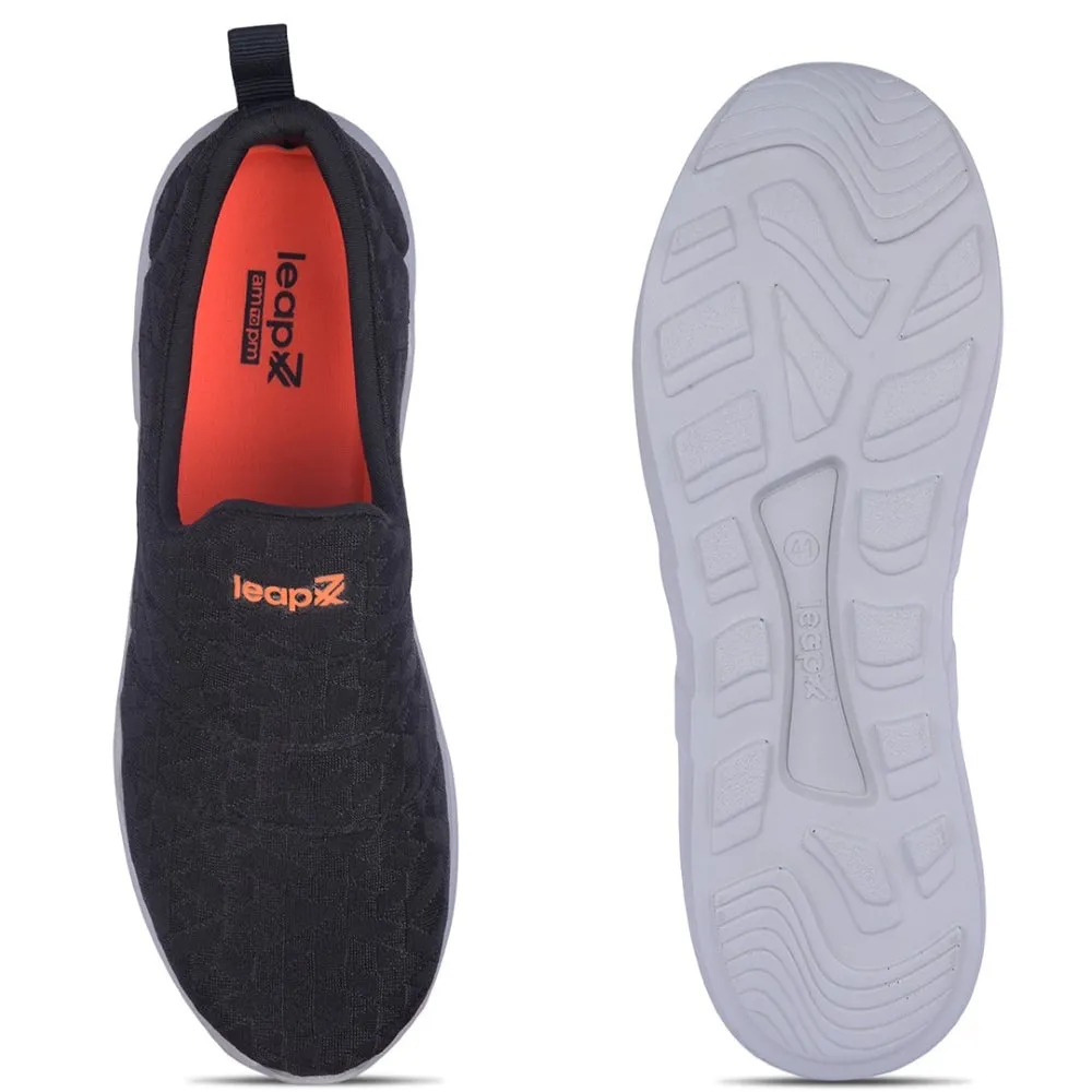 Leap7x Schwarze Schnürsenkellose Freizeitschuhe Für Damen AVILA-96 Von Liberty