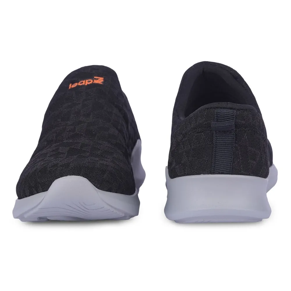 Leap7x Schwarze Schnürsenkellose Freizeitschuhe Für Damen AVILA-96 Von Liberty