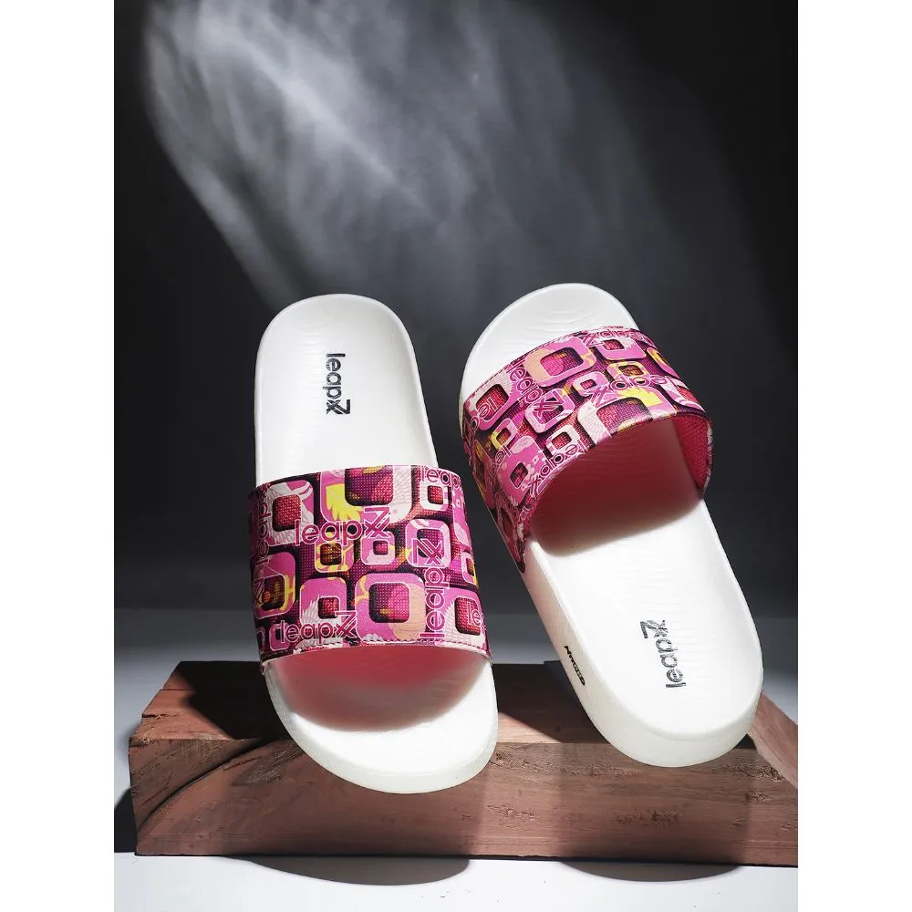 Leap7x Bequeme Rosa Slides Für Damen NITWALK-1L Von Liberty