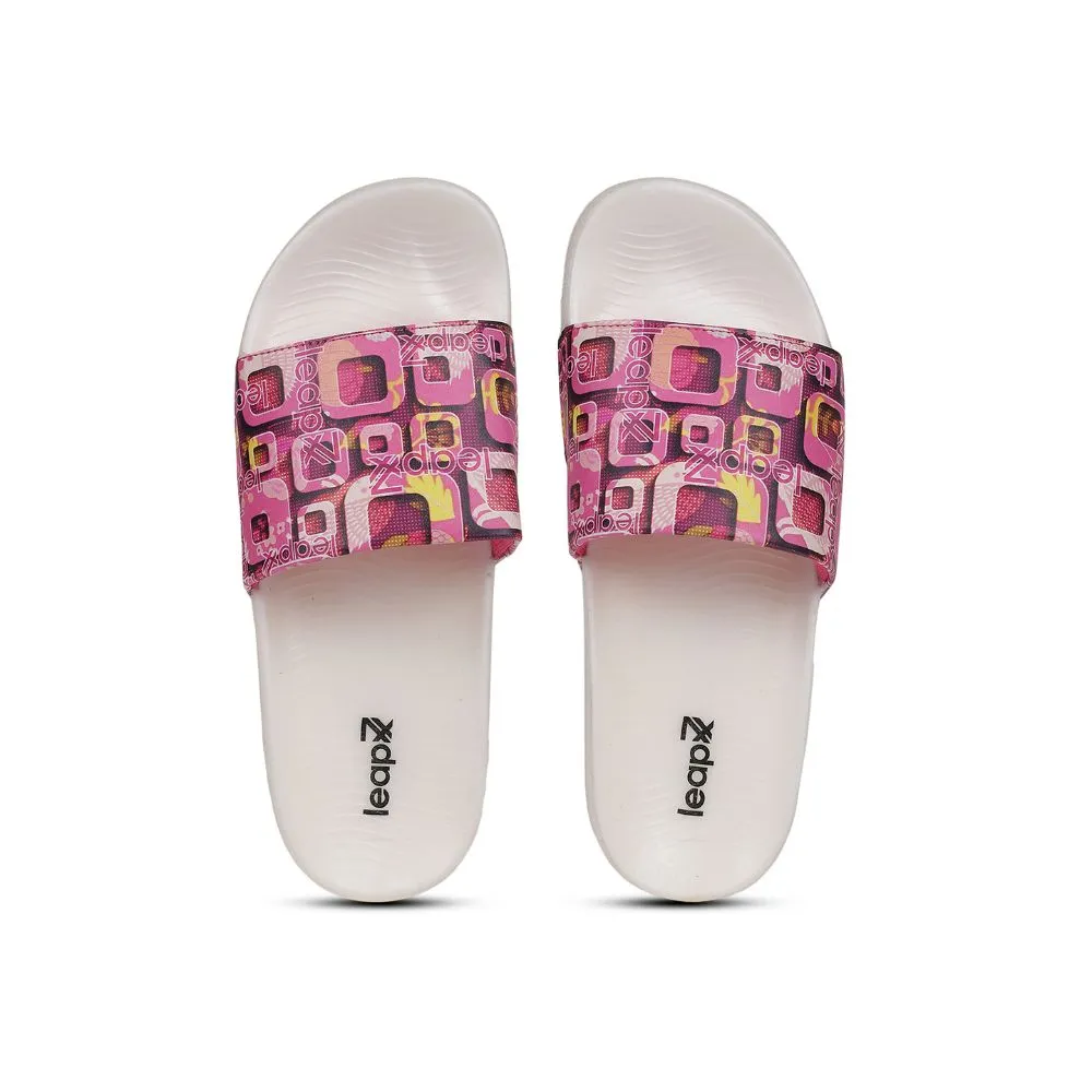 Leap7x Bequeme Rosa Slides Für Damen NITWALK-1L Von Liberty
