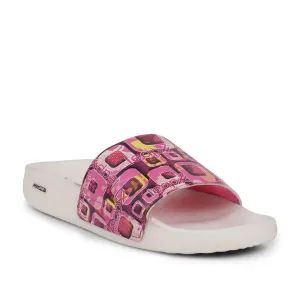 Leap7x Bequeme Rosa Slides Für Damen NITWALK-1L Von Liberty