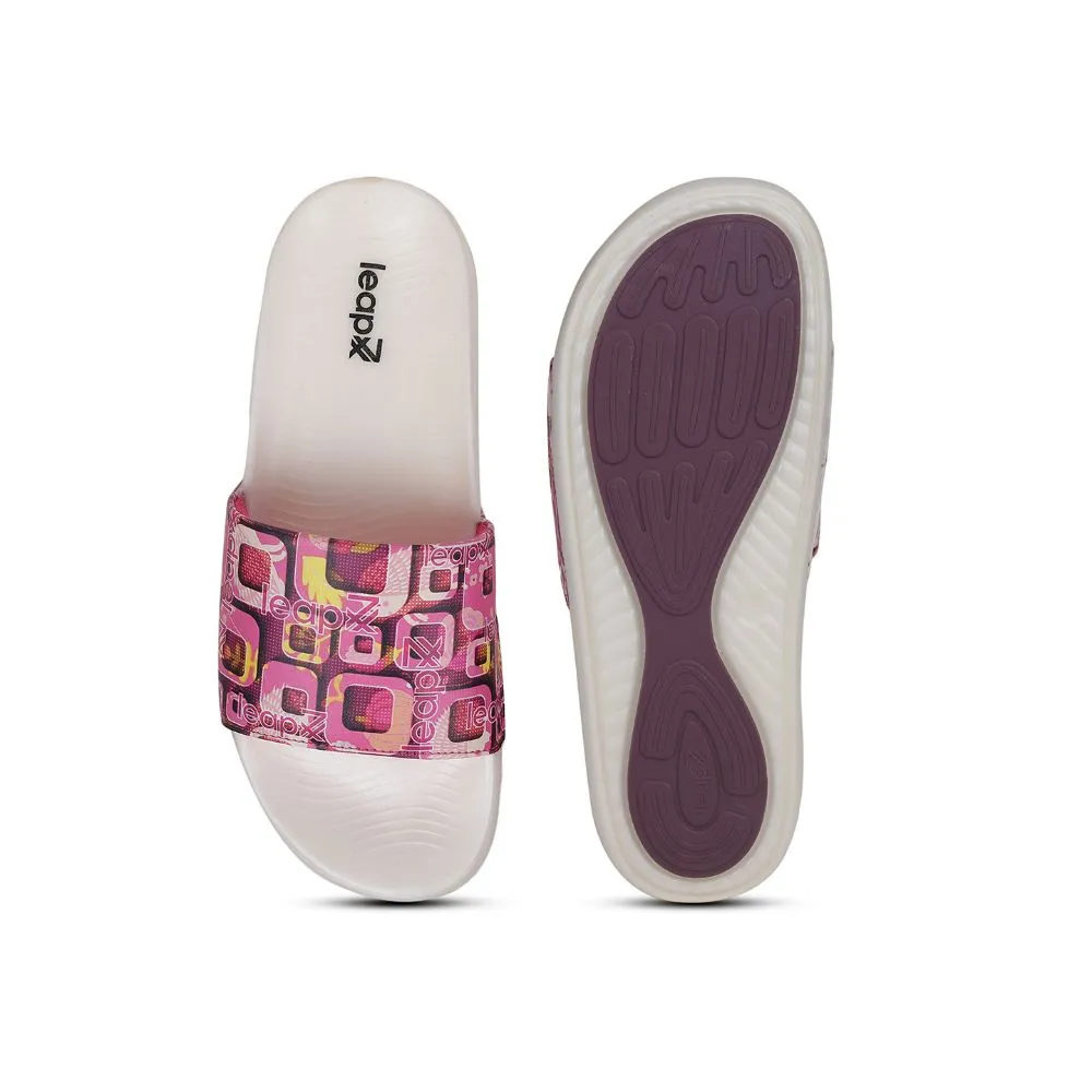 Leap7x Bequeme Rosa Slides Für Damen NITWALK-1L Von Liberty