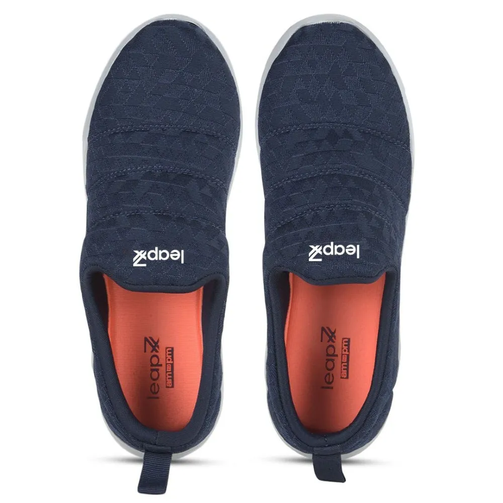 Leap7x Marineblaue Schnürsenkellose Freizeitschuhe Für Damen AVILA-96 Von Liberty