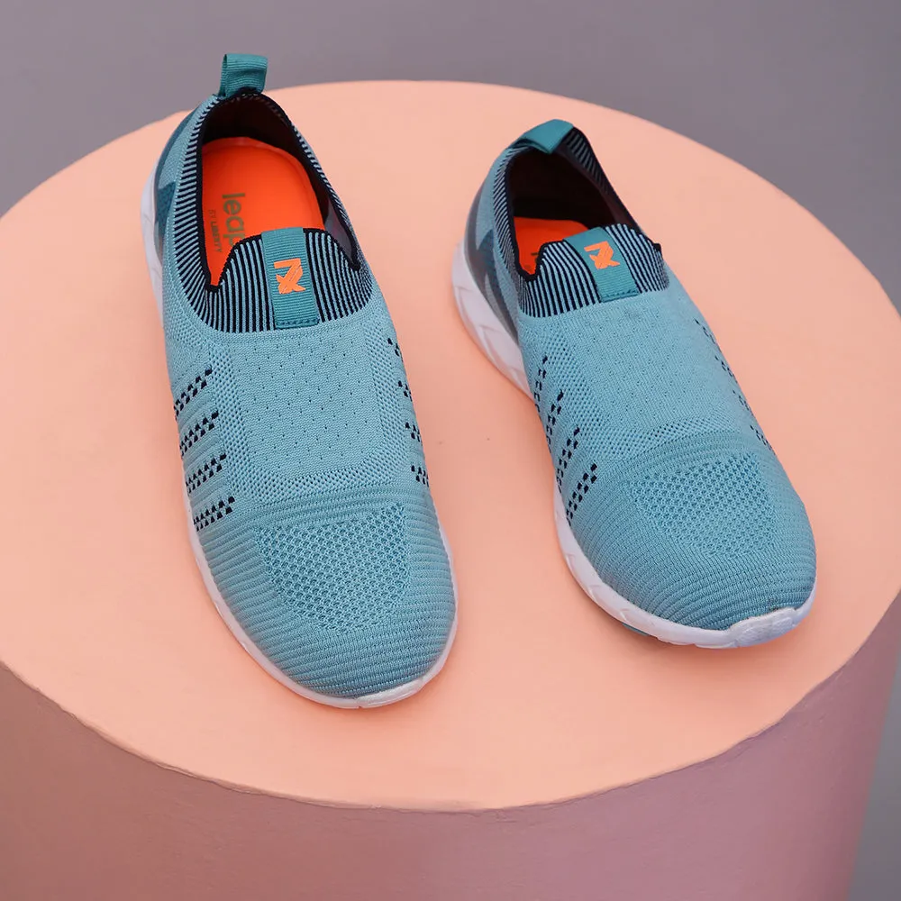 Leap7x Schnürsenkellose Grüne Freizeit-Slip-On Schuhe Für Damen LEWIS By Liberty