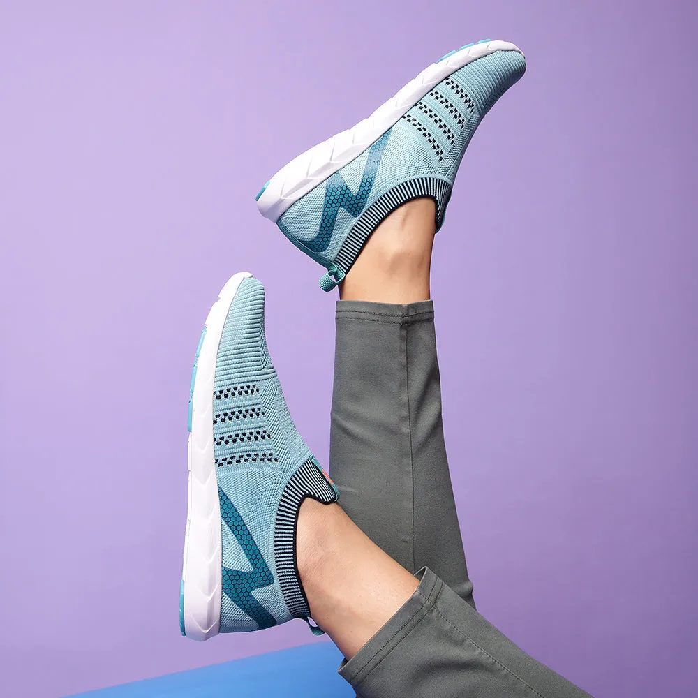 Leap7x Schnürsenkellose Grüne Freizeit-Slip-On Schuhe Für Damen LEWIS By Liberty