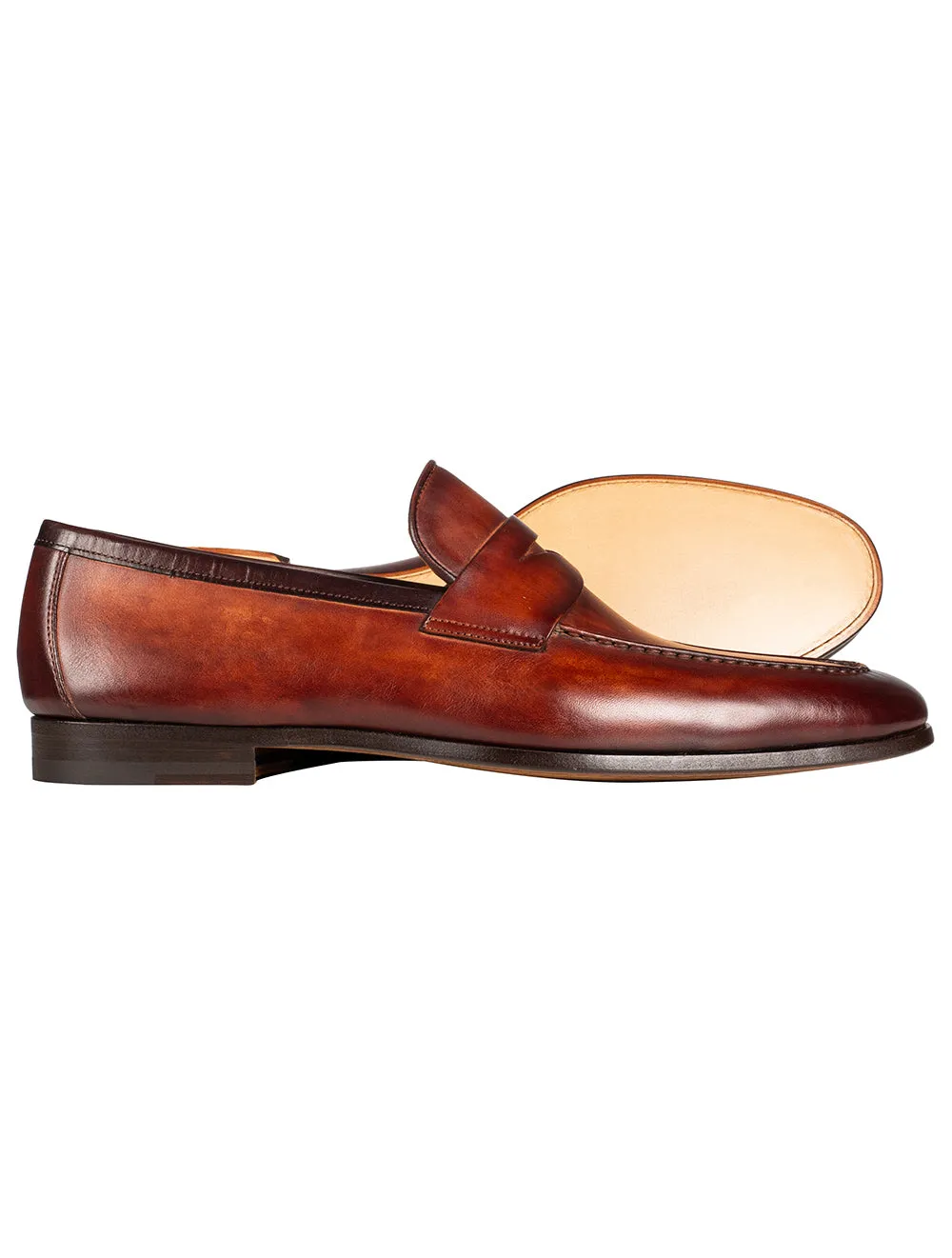 Leder Slip-On Loafer Cognac