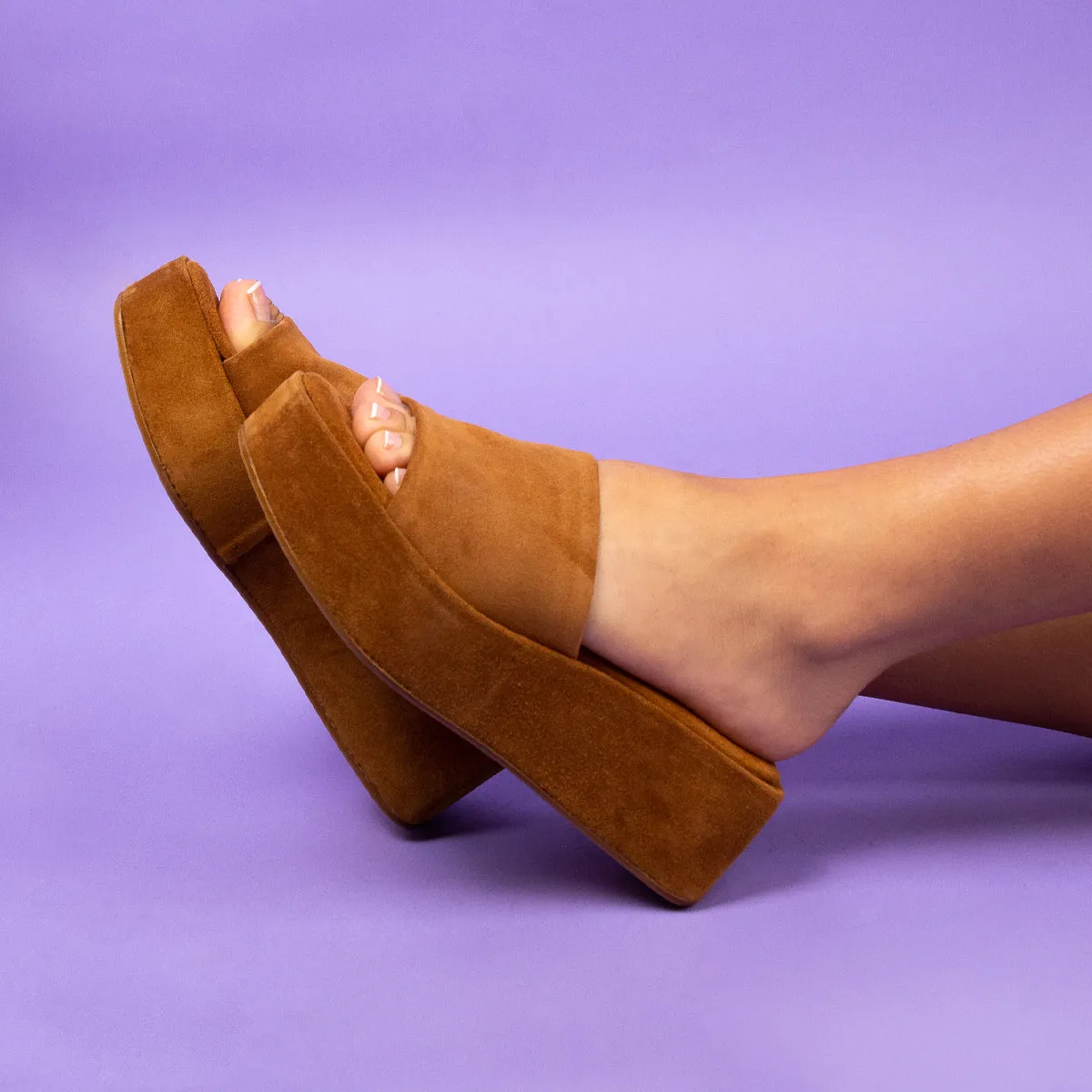 Leonora Cognac Wildleder