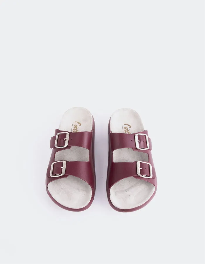Letizia Burgund Leder