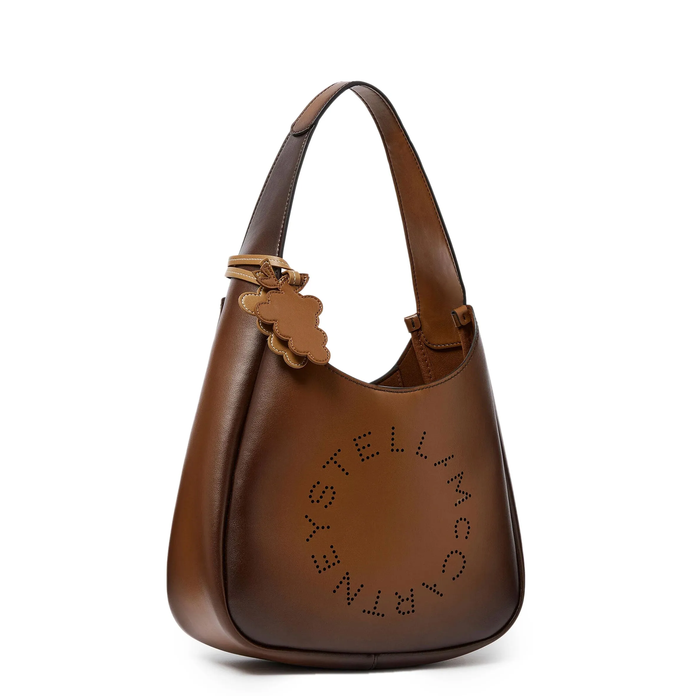Logo Hobo Klein, Gealterter Cognac Taschen_Stella Mccartney_Taschen