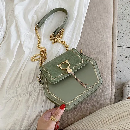 Longlight Damen Modische Schultertasche PU / Mattes Polyester Luxus-Leder Markenhandtasche Umhängetaschen Für Damen 2020 Fashion Nova Taschen