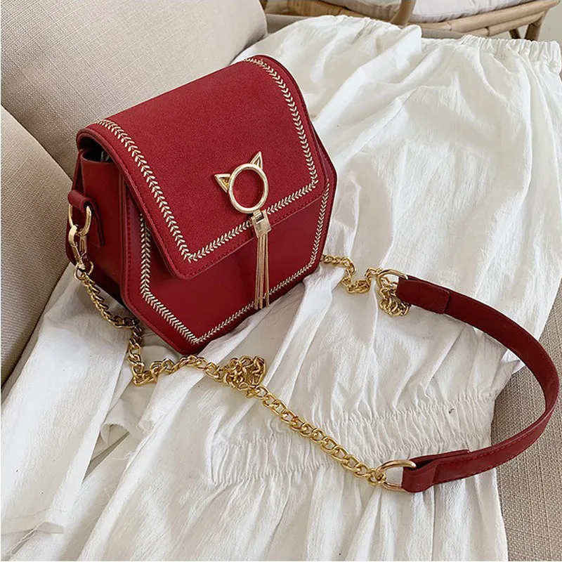 Longlight Damen Modische Schultertasche PU / Mattes Polyester Luxus-Leder Markenhandtasche Umhängetaschen Für Damen 2020 Fashion Nova Taschen