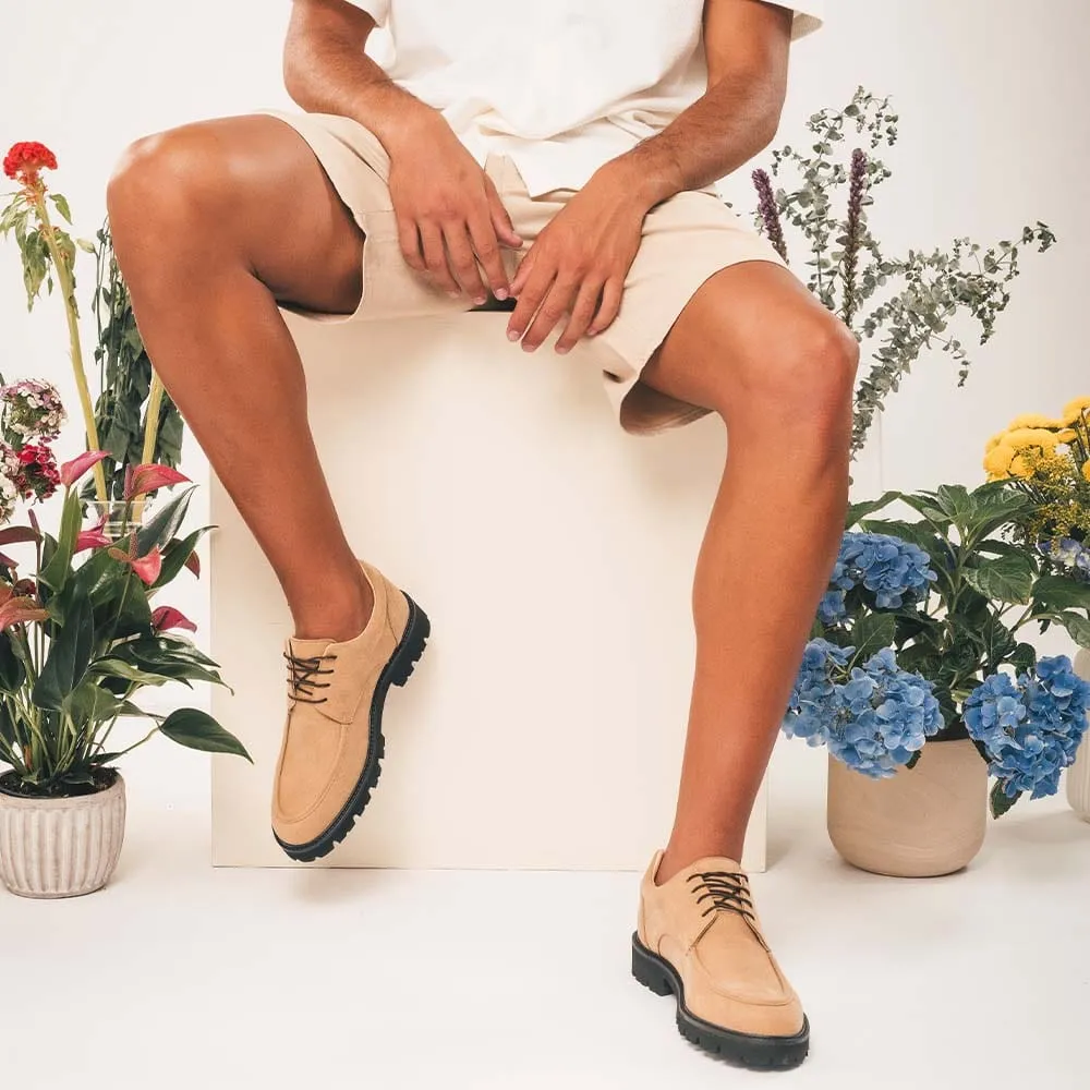 Luke Herren-Vegane Wildleder Derby-Schuhe | Beige
