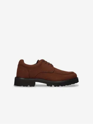 Luke Herren-Vegan-Suede-Derby-Schuhe | Braun