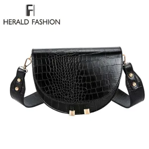 Luxusmode Damen Umhängetasche Krokodil Halbkreis Satteltaschen Weiches Leder Schultertaschen Für Damen Handtaschen Designer Fashion Nova Taschen