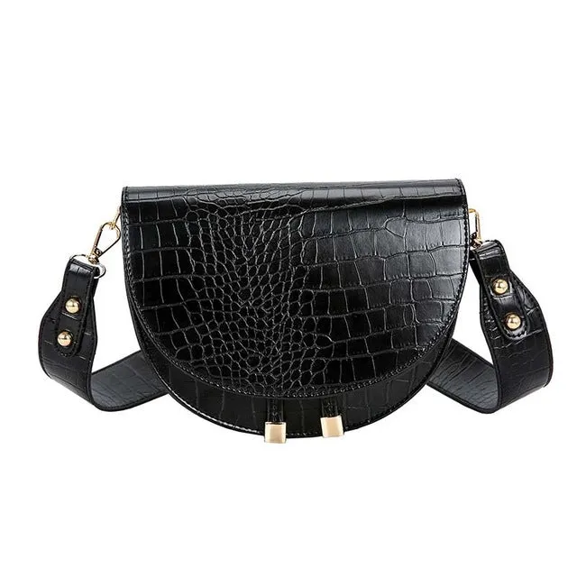 Luxusmode Damen Umhängetasche Krokodil Halbkreis Satteltaschen Weiches Leder Schultertaschen Für Damen Handtaschen Designer Fashion Nova Taschen
