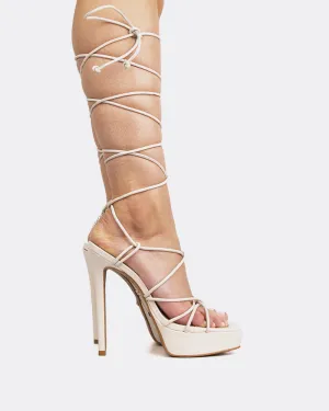 Malibu Off-White Leder