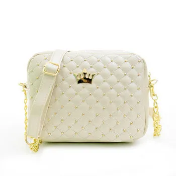 Mara's Traum Kleine Damenhandtasche Mode-Handtasche mit Krone Mini-Nietenschultertasche Damen-Umhängetasche 2019 Bestseller Fashion Nova Taschen
