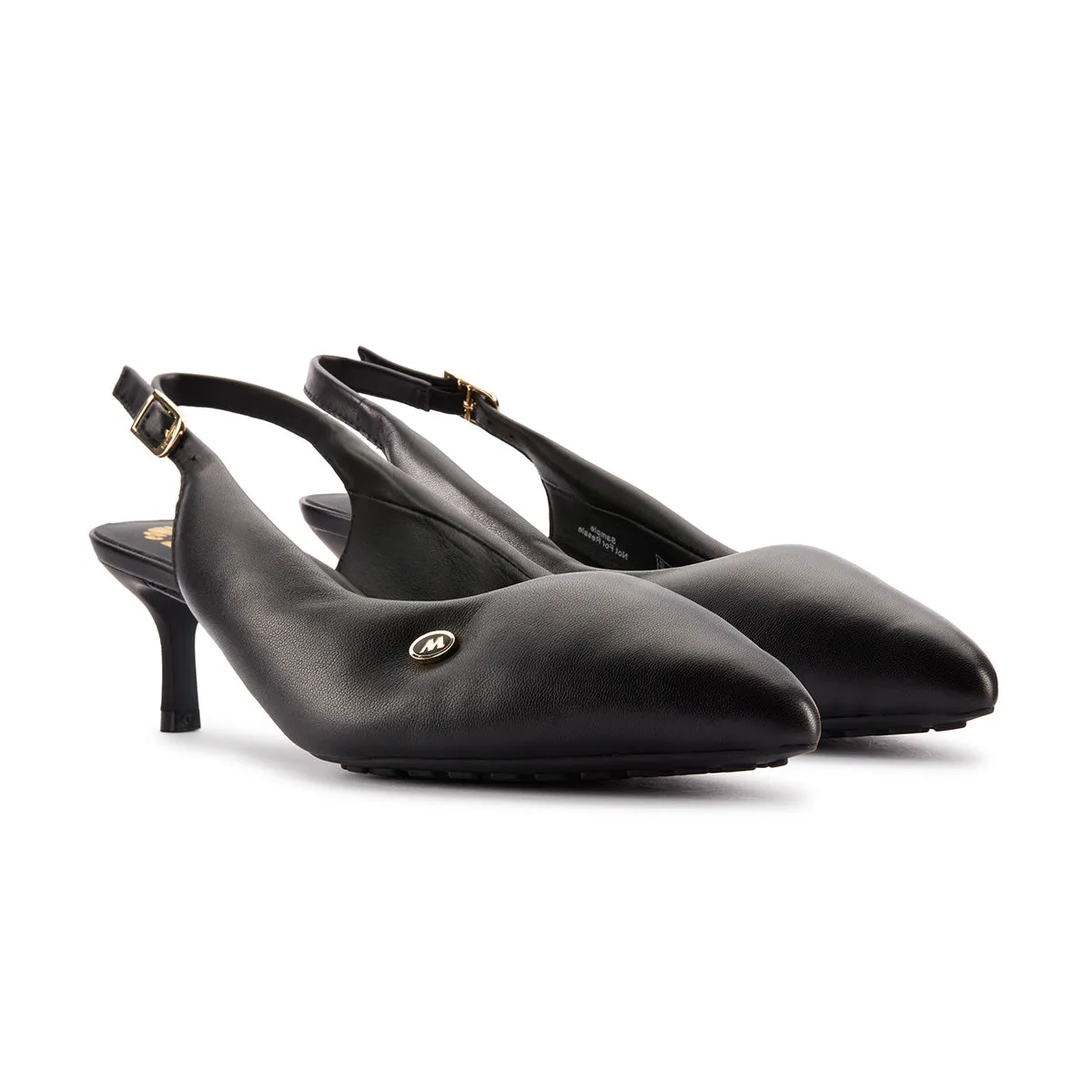   Martine Rose Wmns CUR Sling 1 'Schwarzes Leder'